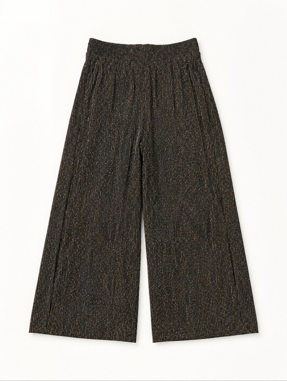 Torrid Metallic Glitter Stripe Wide Leg Relax Fit Festive Maximilist Pants - Picture 2 of 8